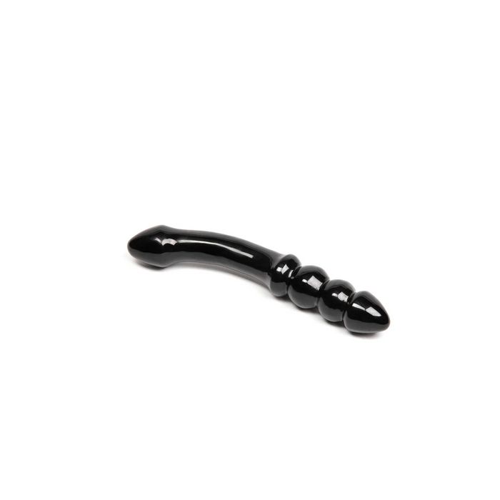 black double ended curved didlo