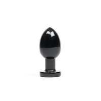 black tapered anal plug