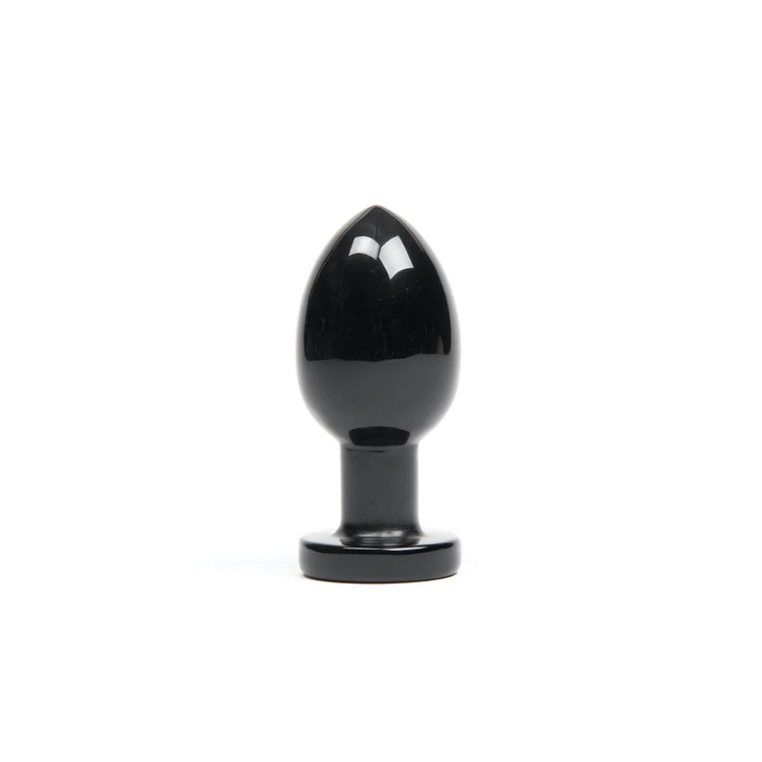 black tapered anal plug
