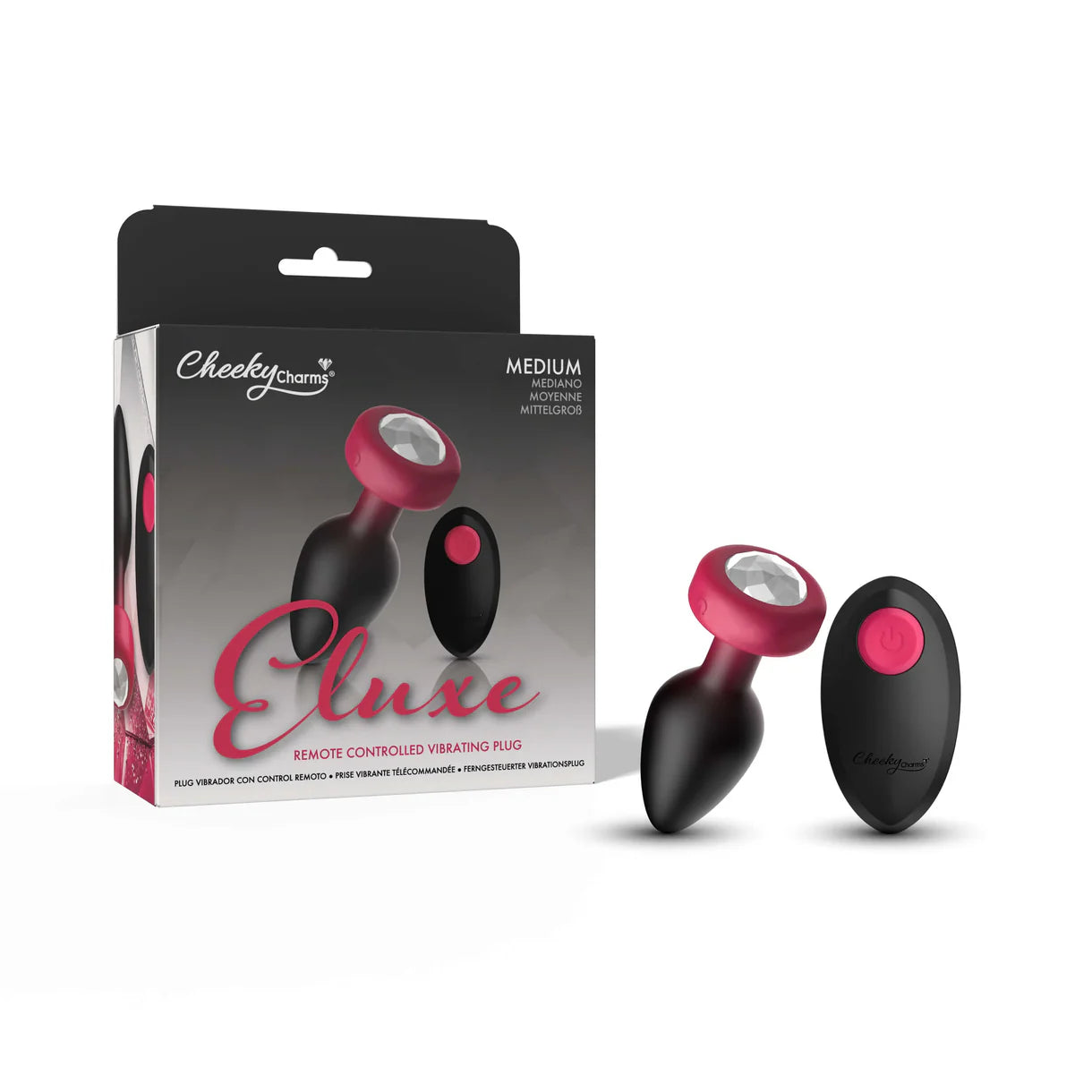 Cheeky Charms Eluxe Medium Vibrating Anal Plug