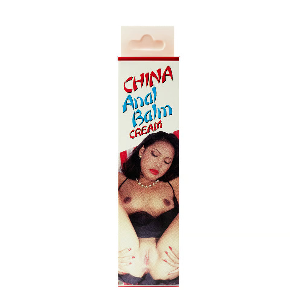 box of china anal balm with woman on cover