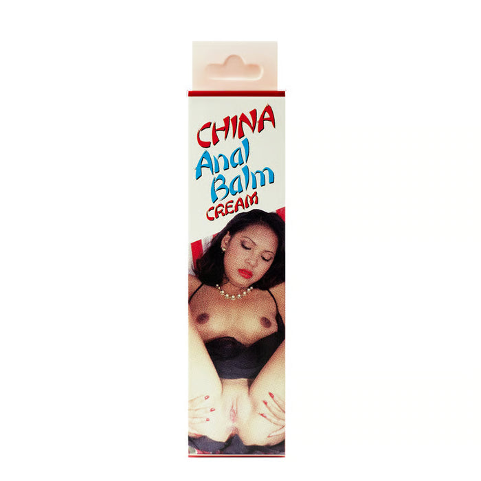 box of china anal balm with woman on cover