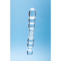 glass bulbed dildo, double ended