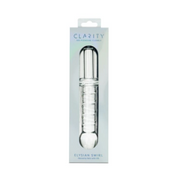 glass double ended dildo in packaging