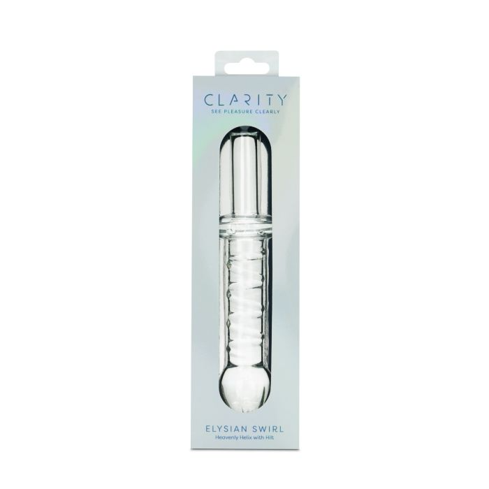 glass double ended dildo in packaging