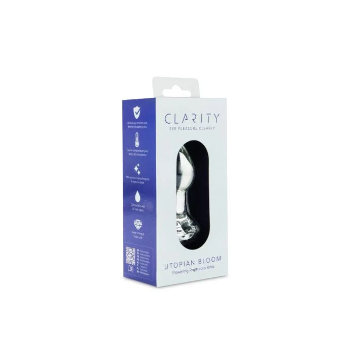 Clarity Utopian Bloom product packaging on a white background