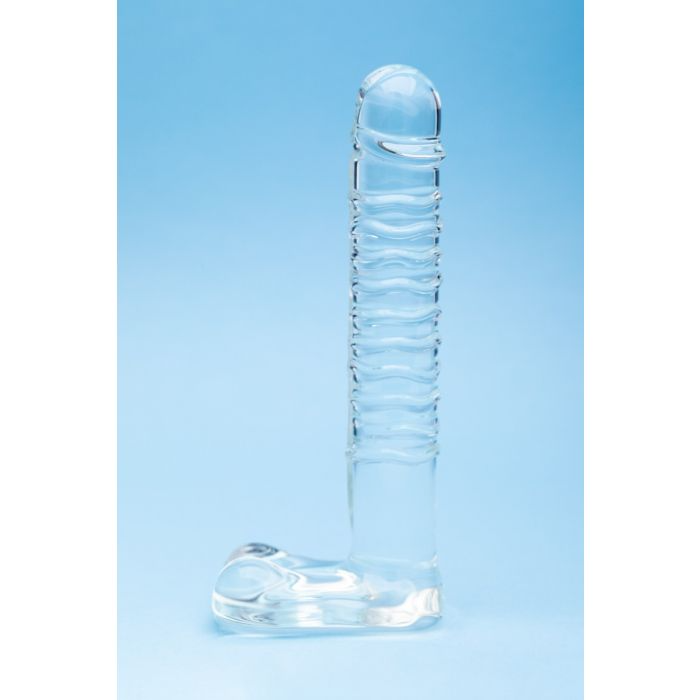 glass dildo with balls