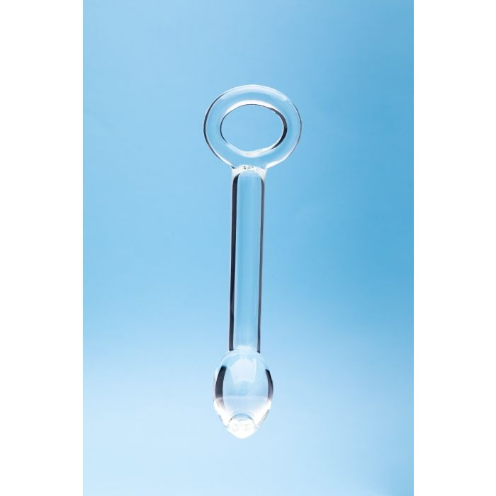 glass dildo with finger ring