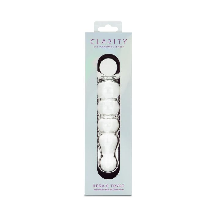 glass dildo in packaging