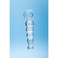 glass dildo with finger ring holder