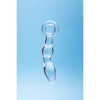 glass anal plug with finger ring holder