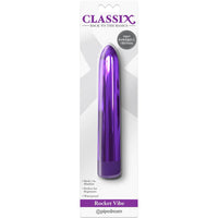 purple metallic sleek vibrator