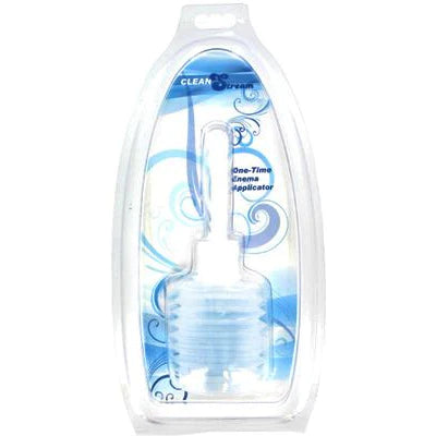 a clear accordion style bottle with a white spout, shown in its plastic packaging