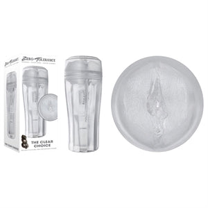 clear vagina masturbator with flashlight style case