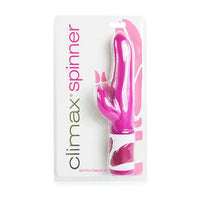 oink & white vibrator with curved head and clit stimulator