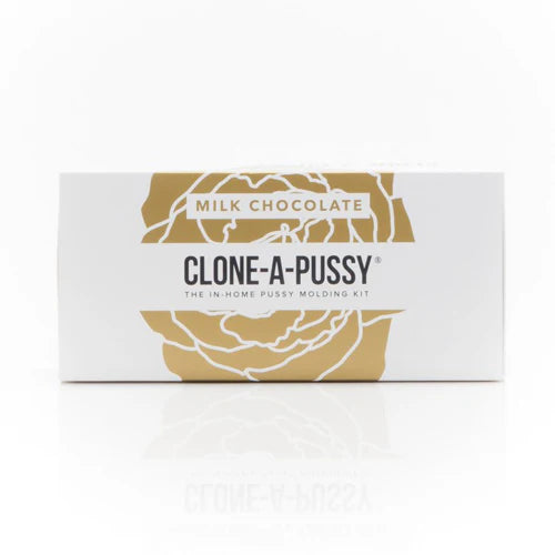 Box of Clone-A-Pussy milk chocolate on a white background