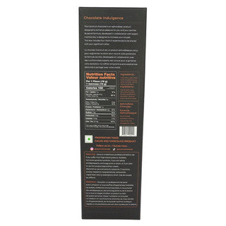 Nutritional information panel on a product packaging with a white background