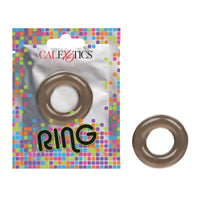 black jelly cock ring next to clear package 