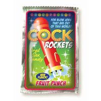 cock rockets oral sex candy fruit punch on white back ground