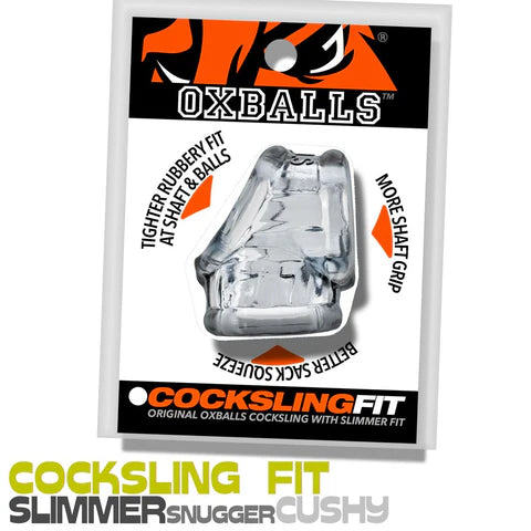 Cocksling fit product in packaging with 'OXBALLS' branding on a white background