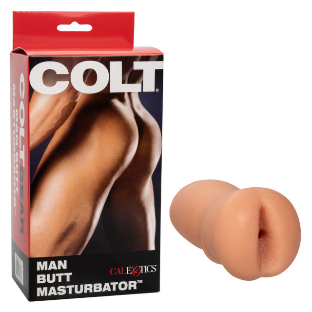 beige male realistic butt masturbator beside box