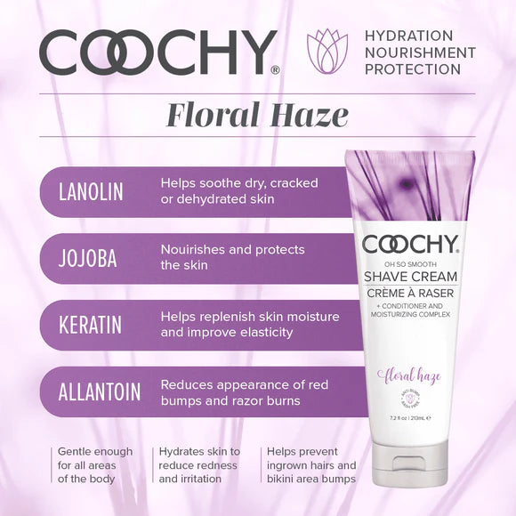 choochy floral haze shaving cream specs sheet