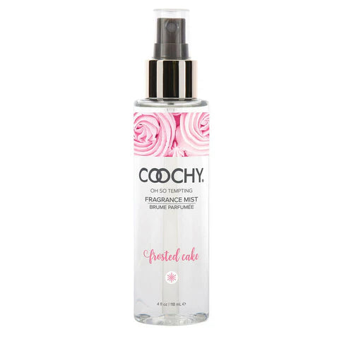 white and pink fragrance mist frosted cake bottle