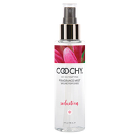 spray bottle with white and red label fragrance mist seduction