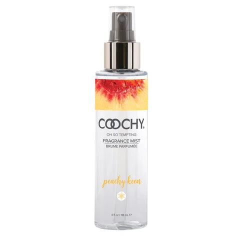 white and orange fragrance mist spray bottle peachy keen