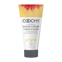 COOCHY peachy Keen shave cream tube on a white background