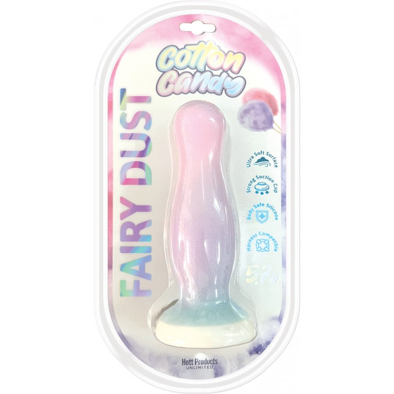 Cotton candy fairy dust 5.7'' anal plug in packing