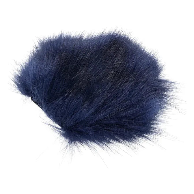 black furry spiked glove