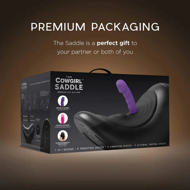 cowgirl saddle sex machine box packaging 