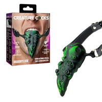 green dragons tongue gag with box packaging
