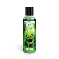 green slime lubricant with green monster on bottle