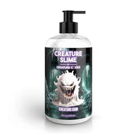 white creamy lubricant with white creature on bottle