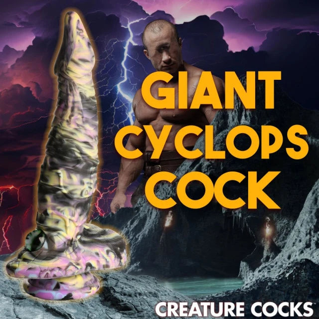 multi colored dildo in mythical setting