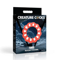 red and white fang creature cock ring