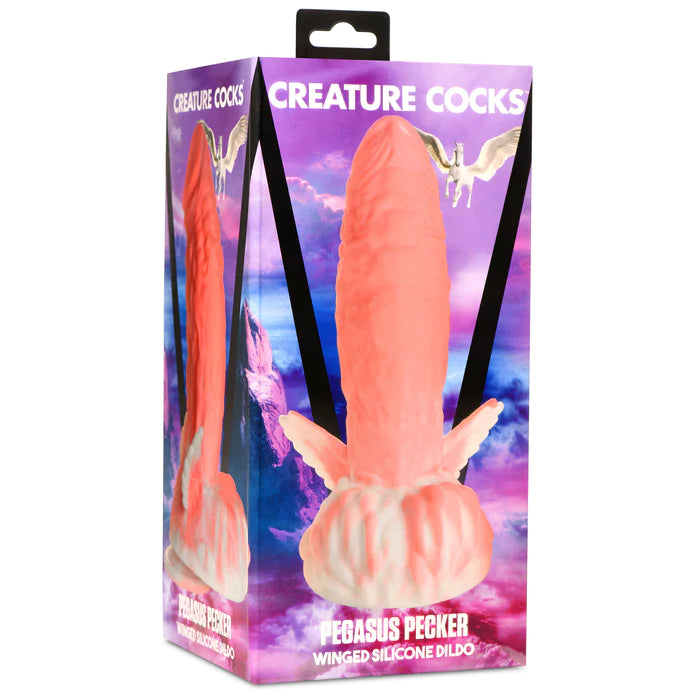 pink dildo with wings on box