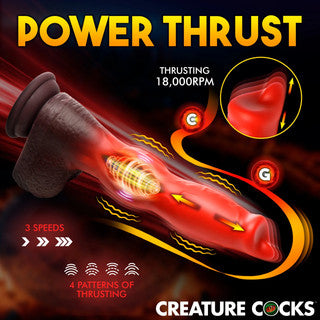 creture cocks power thrusting dildo