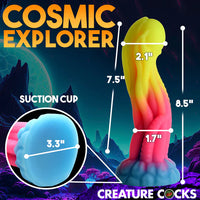 rainbow curved creature dildo size chart