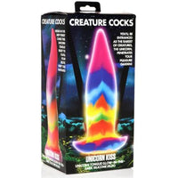 rainbow colored tongue dildo