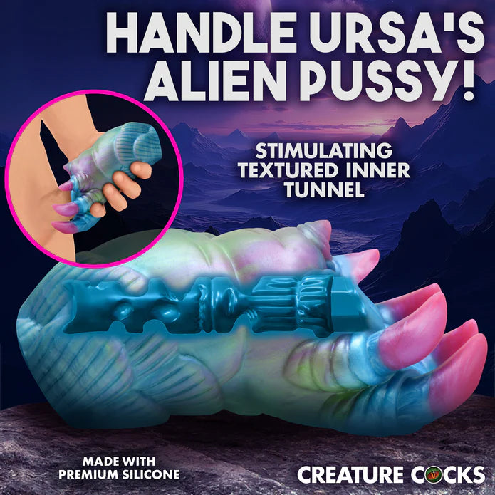 multi colored alien claw vagina masturbator inner and outter texture