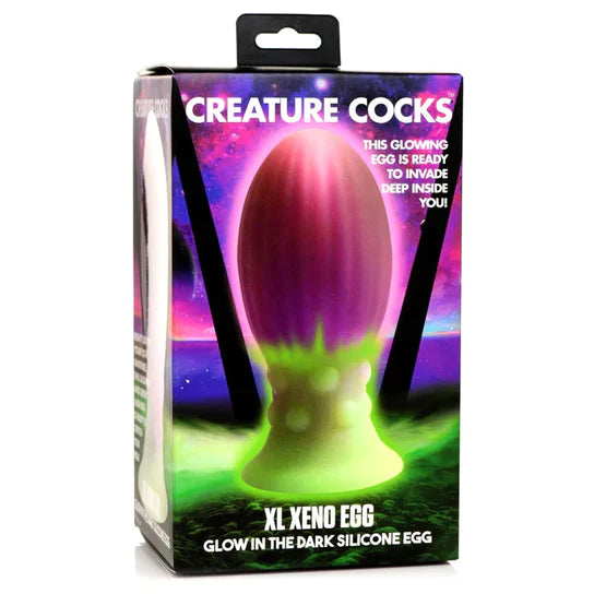 pink & green alien egg anal plug