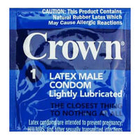 blue foil package condom