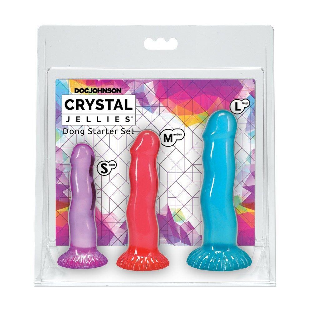 crystal jellies dong starter set in package on white back ground