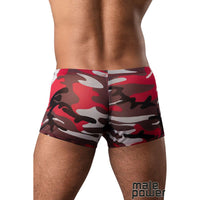 red camo print boxer shorts black view