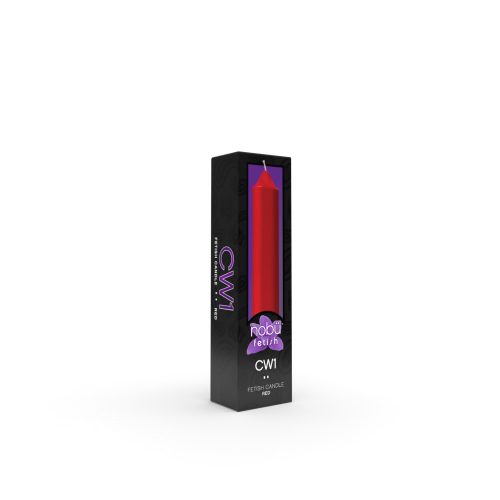 wax drip play candle in red 