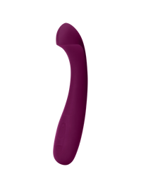 purple curved vibrator
