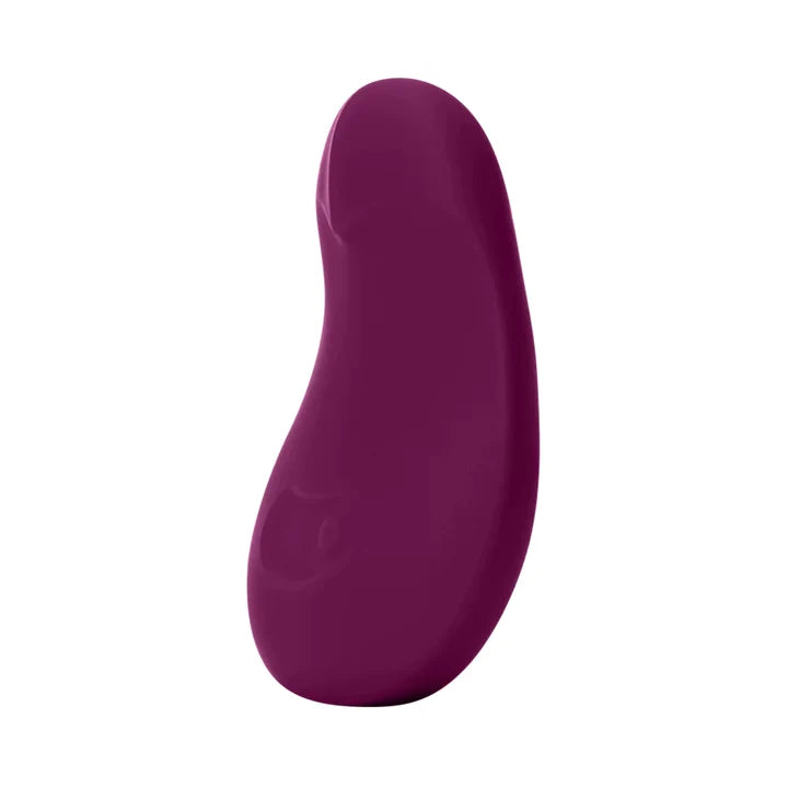 burgundy hand held massager